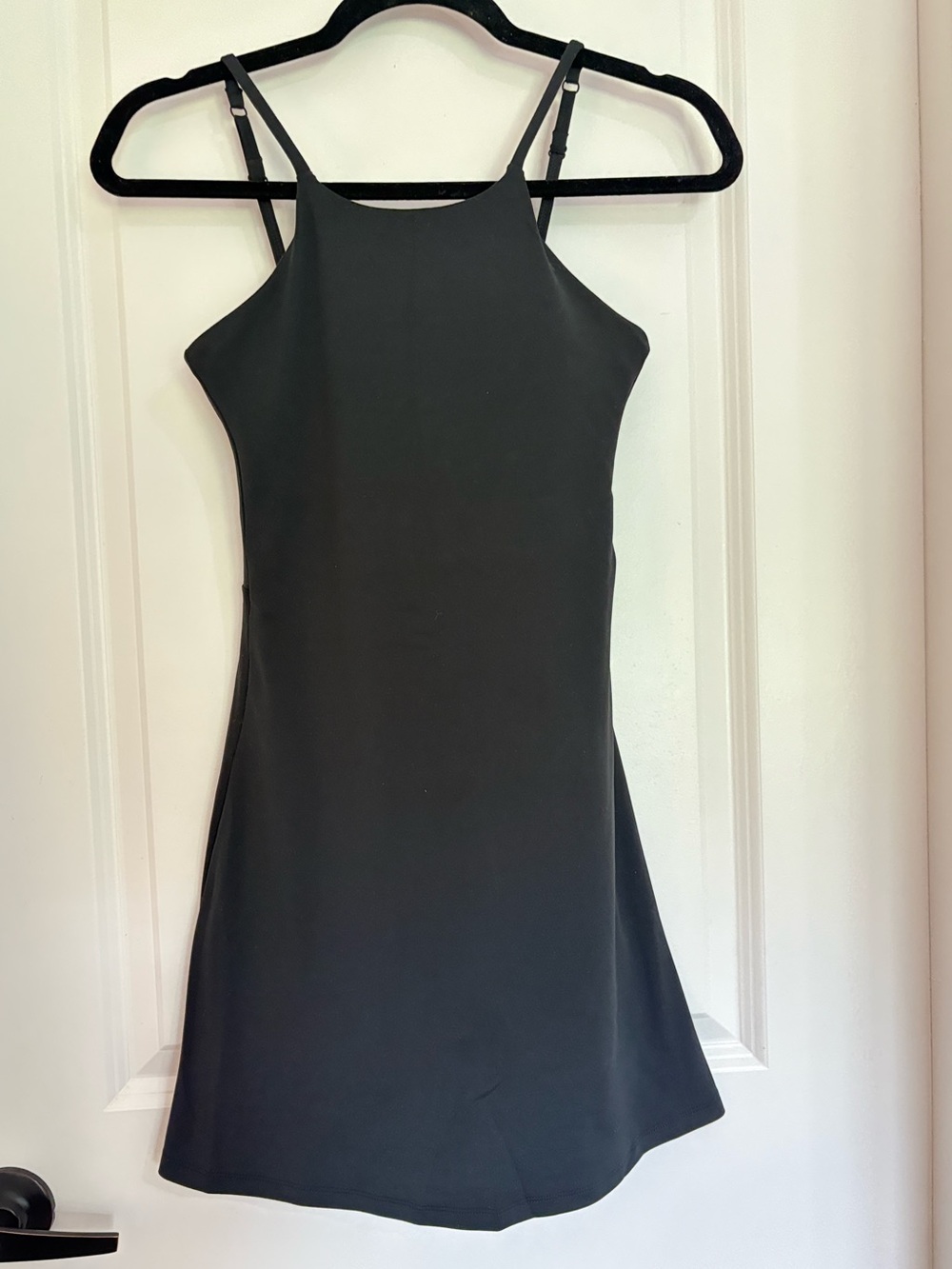 Girlfriend Collective Black Athletic Dress with Built-In Shorts | Size Small